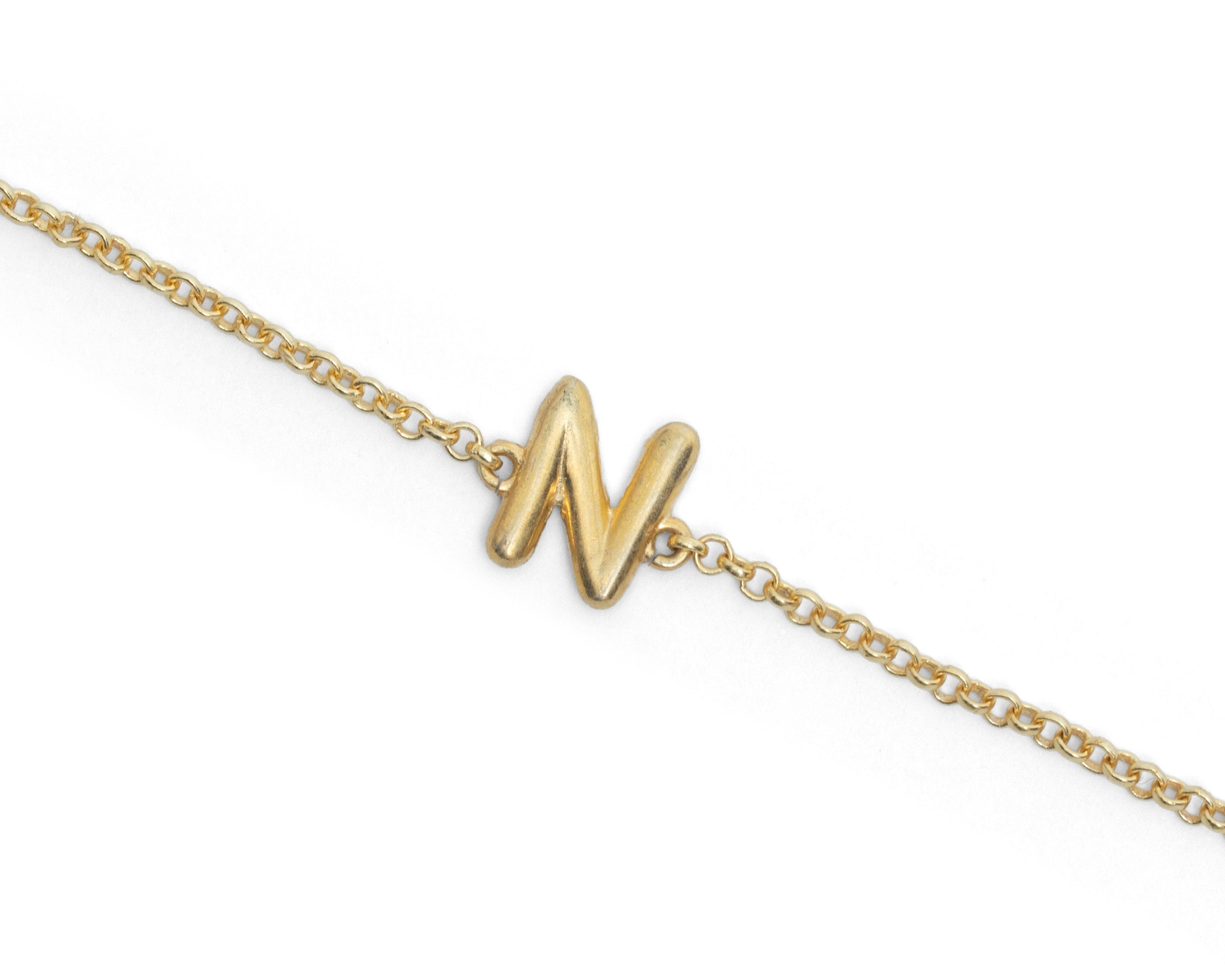 N Letter Bracelet